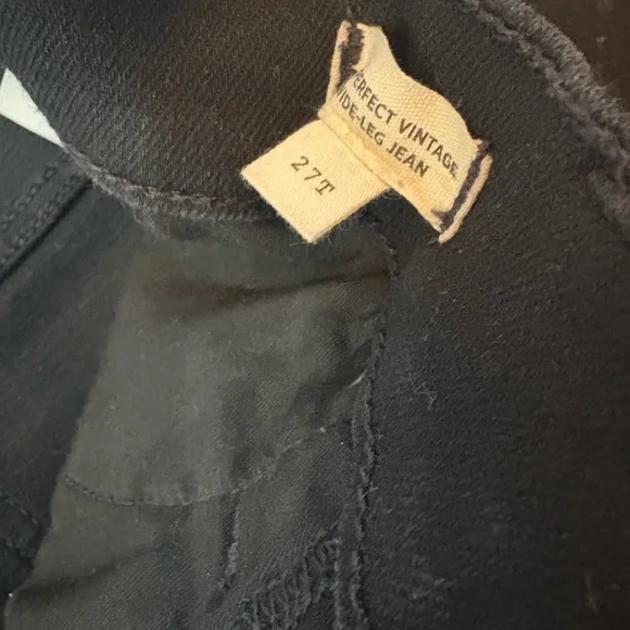 Madewell The Perfect Vintage Wide-Leg Jean in Rinse Black - Picture 4 of 7